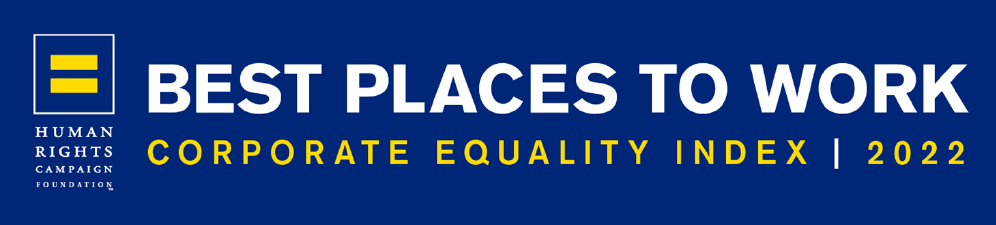 an image with the words 'Best Places To Work, Corporate Equality Index, 2022'